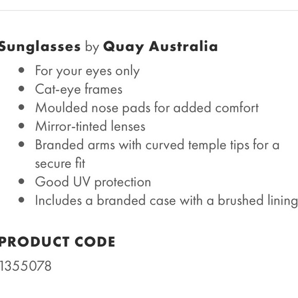 NWT Quay Cat eye sunglasses - Picture 5 of 8